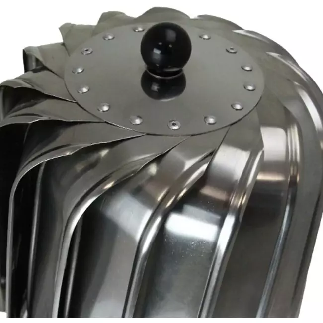 Aspiratore da tetto eolico Cowl 150 mm acciaio inox faldale tetto incluso - 325 m3/h