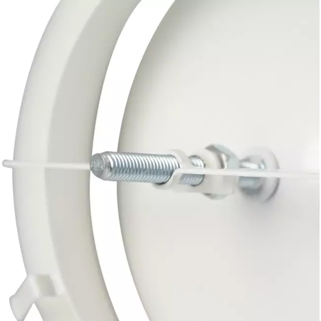 Valvola alimentazione ventilazione in metallo Ø 100 mm RAL 9010 con morsetti a molla - DVSC-P100