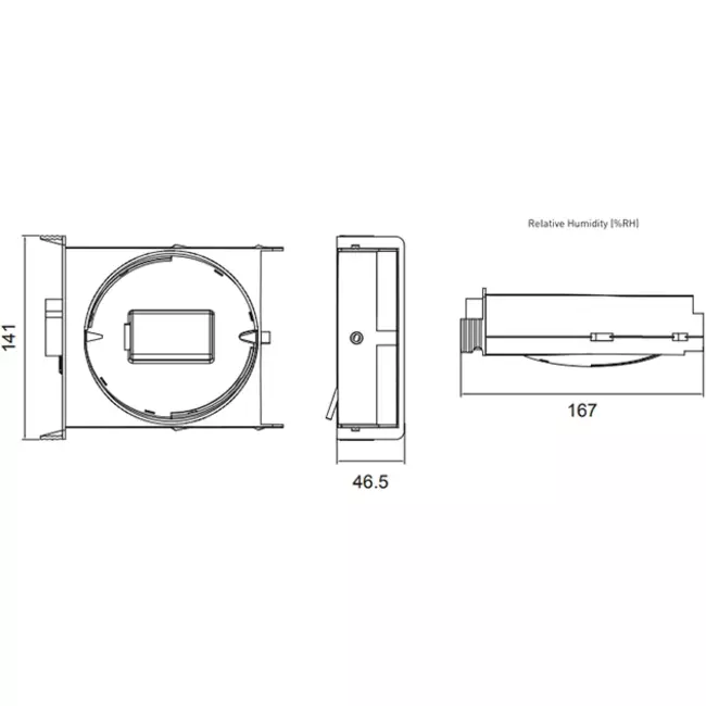 Valvola di controllo CO2 Duco Focus 75m3/h (cucina/soggiorno)