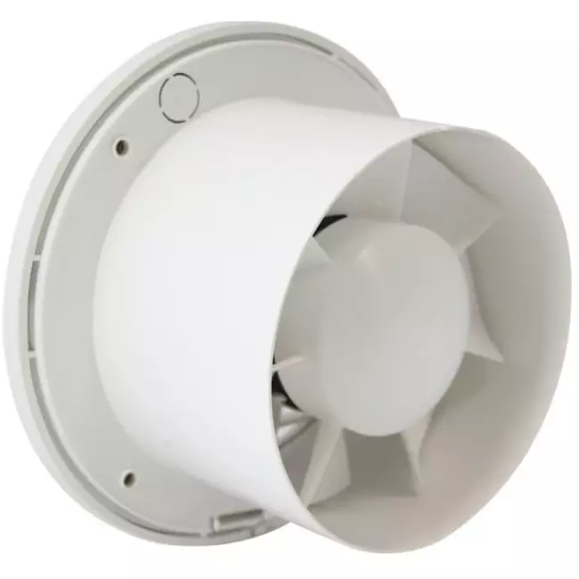 Aspiratore per il bagno rotondo Ø 125 mm bianco con timer e sensore umidità - EA125HT