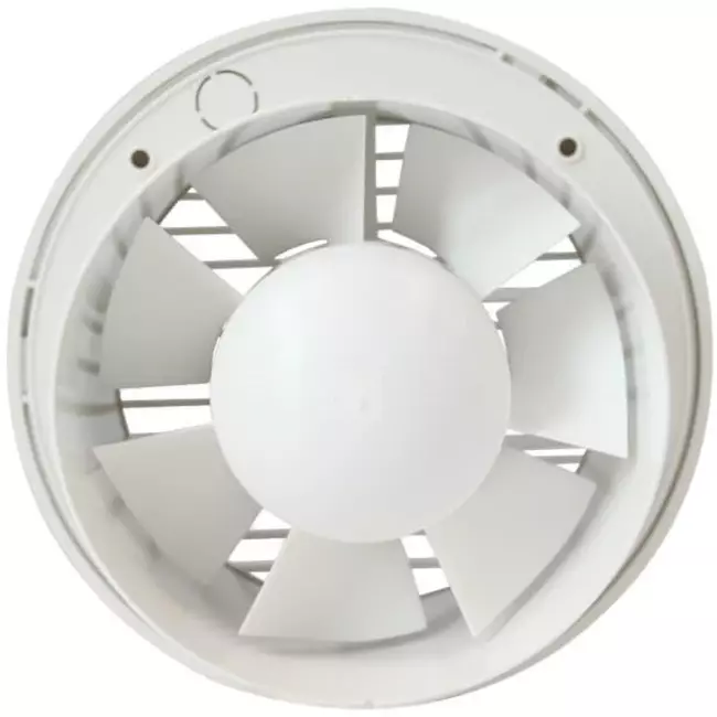 Aspiratore per il bagno rotondo Ø 125 mm bianco con timer e sensore umidità - EA125HT