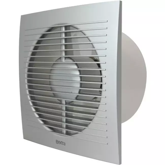 Aspiratore per il bagno Ø 125 mm argento con timer - Standard EE125TS