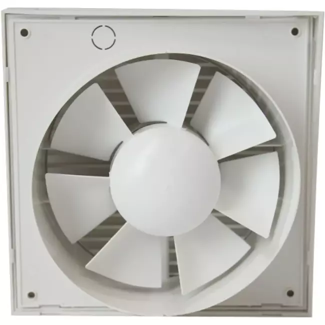 Aspiratore per il bagno Ø 150mm bianco con timer e sensore umidità - Design EET150HT