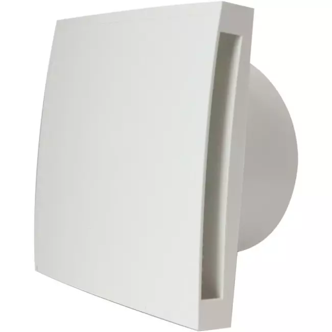 Aspiratore per il bagno Ø 150mm bianco con timer e sensore umidità - Design EET150HT