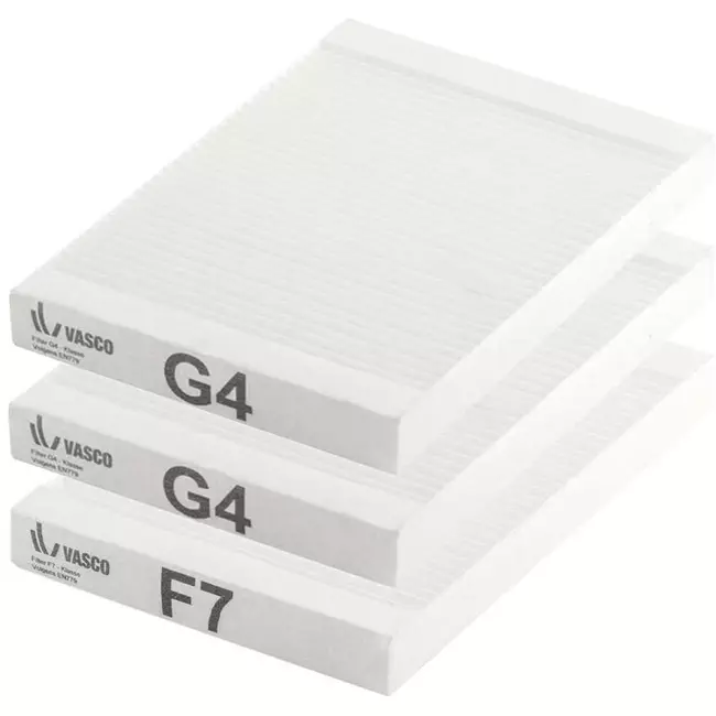 Vasco DX set di filtri per sistema di ventilazione meccanica con recupero di calore G4/G4/F7