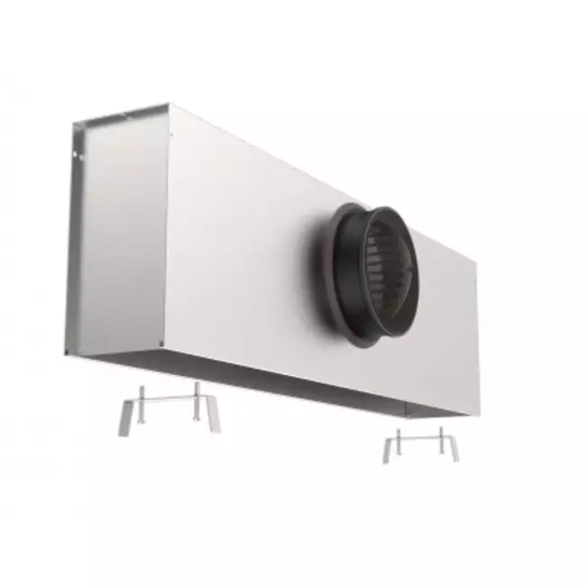 Plenum non isolato per diffusore lineare con 3 fessure da 400 mm