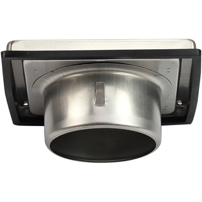 Griglia frontale in acciaio inox 100 mm con alette mobili di scarico alto - EL-SS-OP100 SS