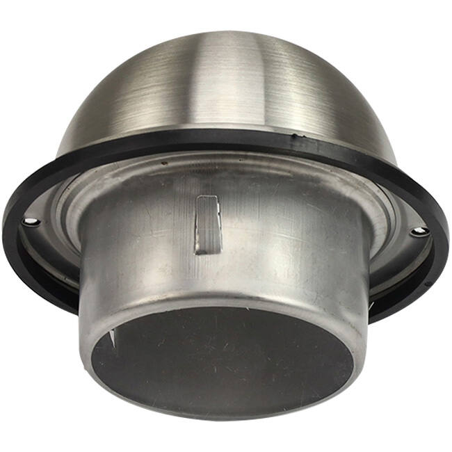 Griglia a rulli sferici in acciaio inox 180 mm transito a parete - EL-SS-B180 SS