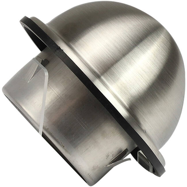 Griglia a rulli sferici in acciaio inox 180 mm transito a parete - EL-SS-B180 SS