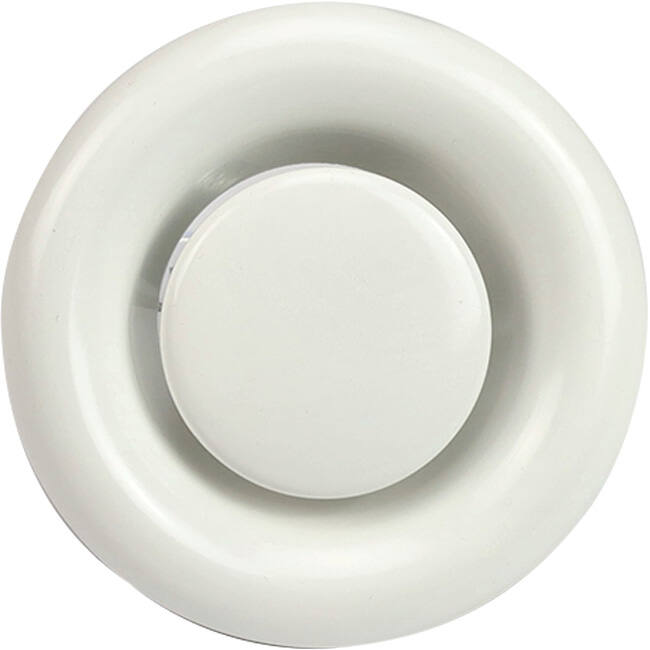Valvola di scarico di ventilazione 160 mm in metallo - E-DVS160 RAL9010