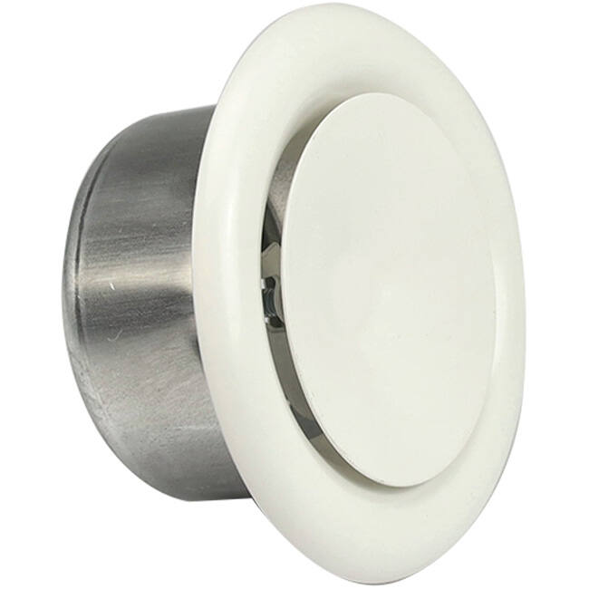 Valvola di ventilazione 100 mm in metallo - S-DVS100 RAL9010