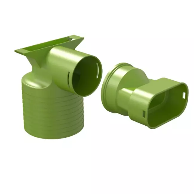 Ubbink Air Excellent 35SC adattatore per valvola 125 1x90°