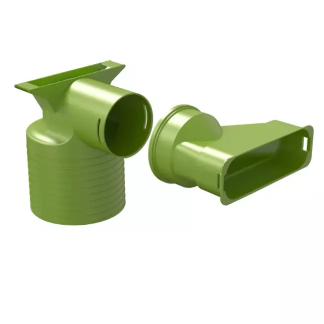 Ubbink Air Excellent 45SC adattatore per valvola 125 1x90°