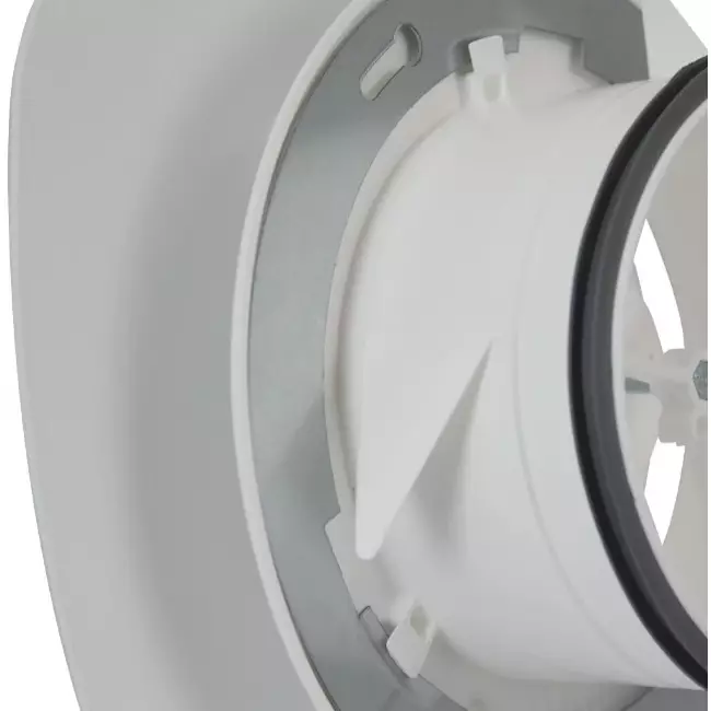 Valvola di ventilazione RLV Imaginair quadrata Ø 125 mm - morsetti di fissaggio + anello - bianco