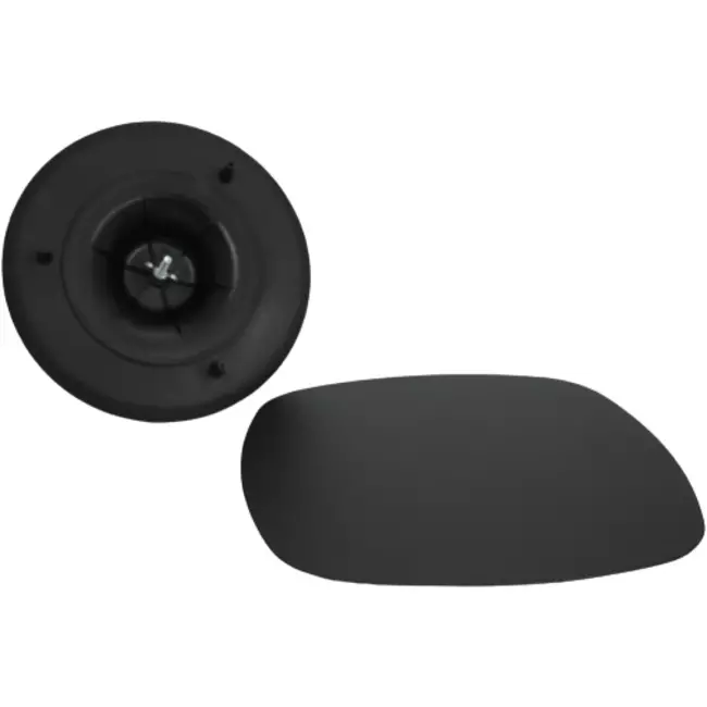 Valvola di ventilazione RLV Imaginair quadrata Ø 125 mm - morsetti di fissaggio + anello - nero