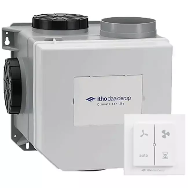Itho Daalderop CVE-S ECO SE 325 m³/h + sensore di umidità + RFT-N Autocontrollo - spina euro