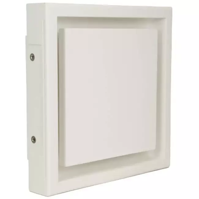 Ergovent valvola di ventilazione canalizzabile senza telaio quadrata 100 mm