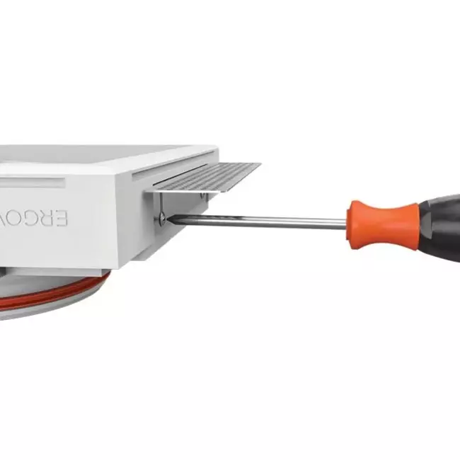 Ergovent valvola di ventilazione canalizzabile senza telaio quadrata 100 mm
