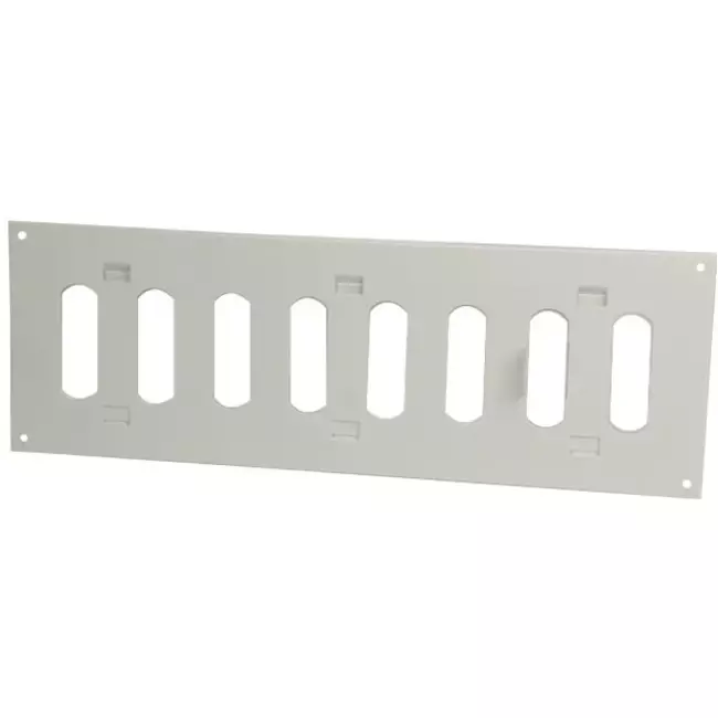 Griglia regolabile a fessura rettangolare in metallo 300x100 bianca - MR3010R - RAL9016