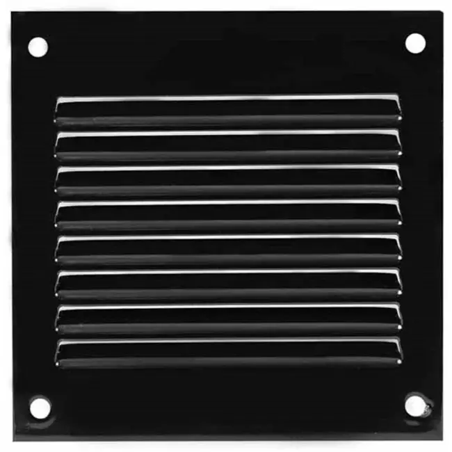 Griglia metallica 100x100 mm nera - MR1010M - RAL9005