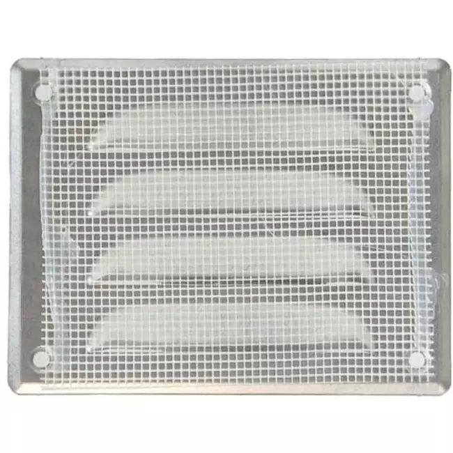 Griglia di aerazione quadrata in metallo 140x105 mm zinco - MR14105Zn