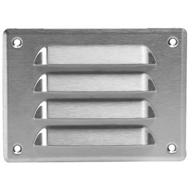 Griglia di aerazione quadrata in metallo 140x105 mm acciaio inox - MR14105i