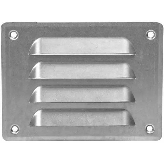 Griglia di aerazione quadrata in metallo 140x105 mm zinco - MR14105Zn