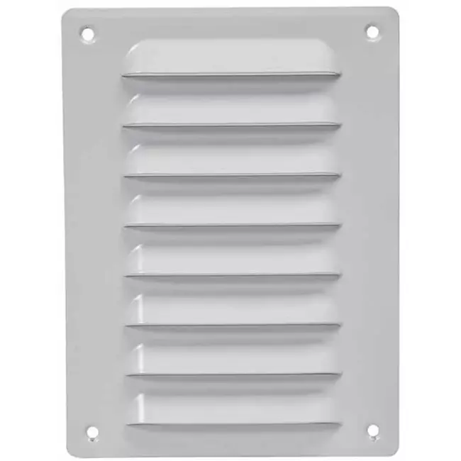 Griglia a fessura rettangolare in metallo 140x190 bianca - MR1419