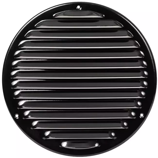 Griglia di aerazione in metallo tonda Ø 200 mm nera - MR200M - RAL9005