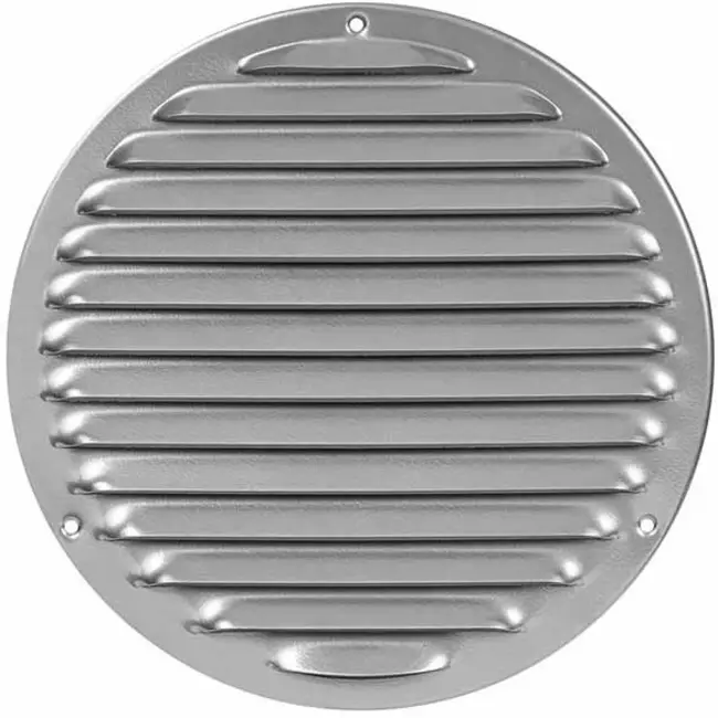 Griglia di aerazione in metallo tonda Ø 200 mm grigia - MR200P - RAL9006