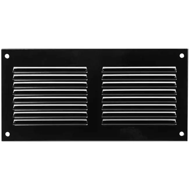 Griglia metallica 200x100 mm nera - MR2010M - RAL9005