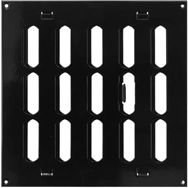 Griglia metallica regolabile 200x200 mm nera - MR2020RM - RAL9005