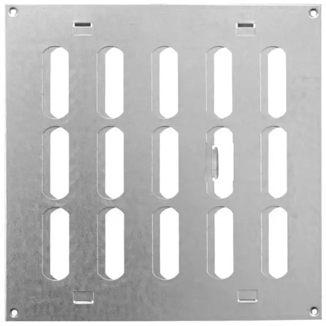 Griglia metallica regolabile 200x200 mm zincata - MR2020RZn