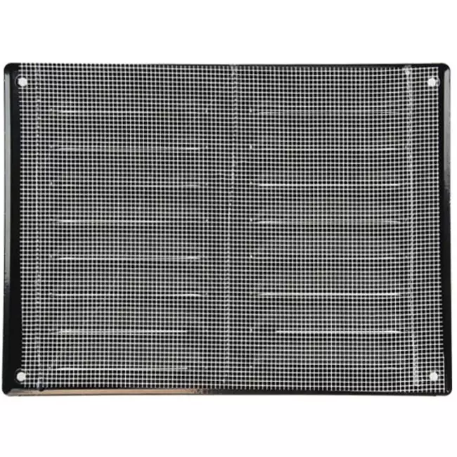 Griglia di aerazione quadrata in metallo 260x190 mm nera - MR2619M - RAL9005