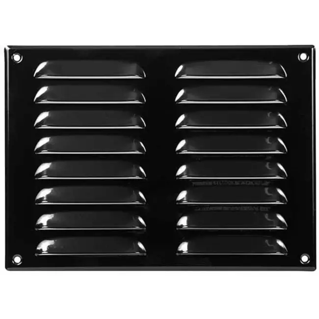 Griglia di aerazione quadrata in metallo 260x190 mm nera - MR2619M - RAL9005
