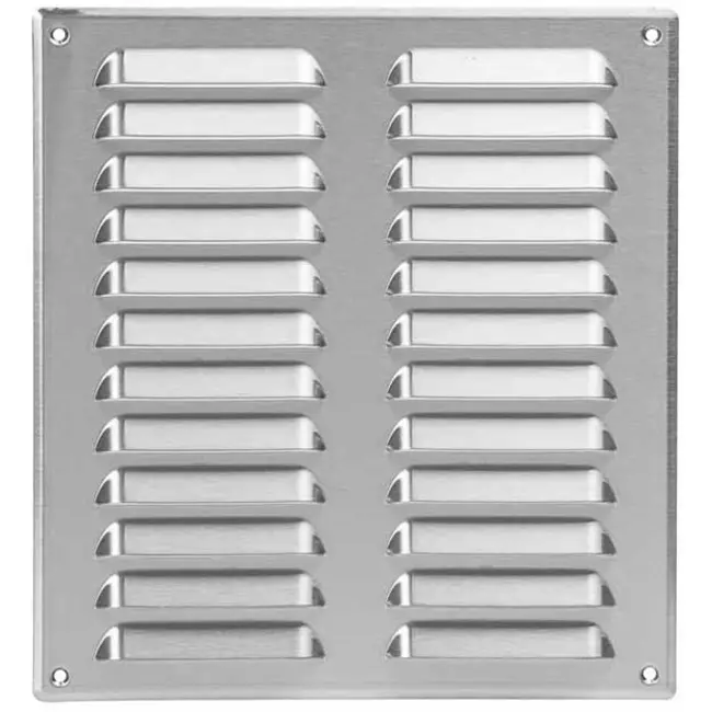 Griglia di aerazione quadrata in metallo 260x280 mm acciaio inox - MR2628i