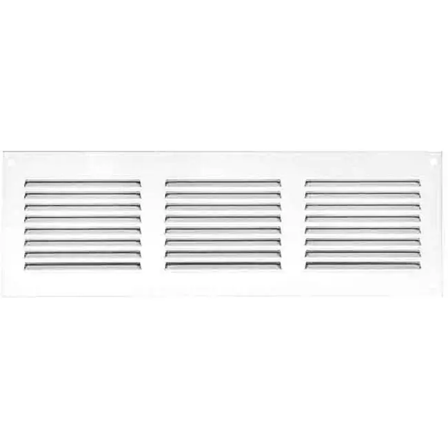 Griglia a fessura rettangolare in metallo 300x100 bianca - MR3010