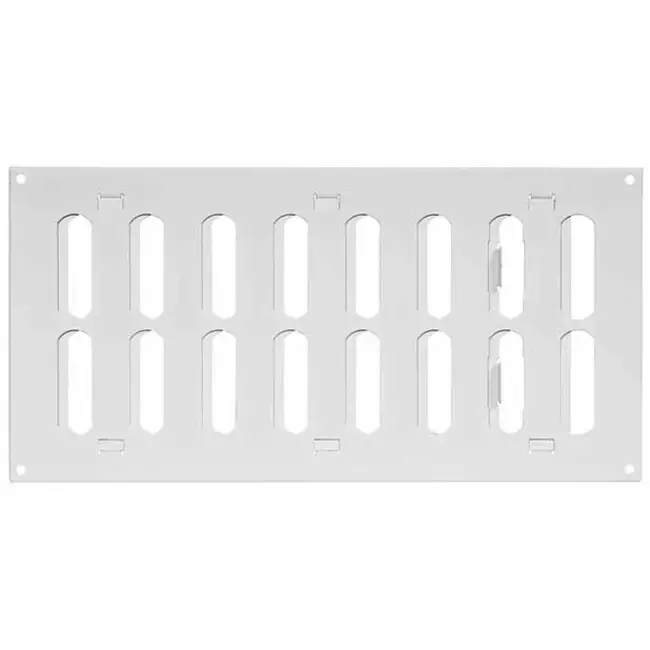Griglia metallica regolabile 300x150 mm bianca - MR3015R - RAL9016