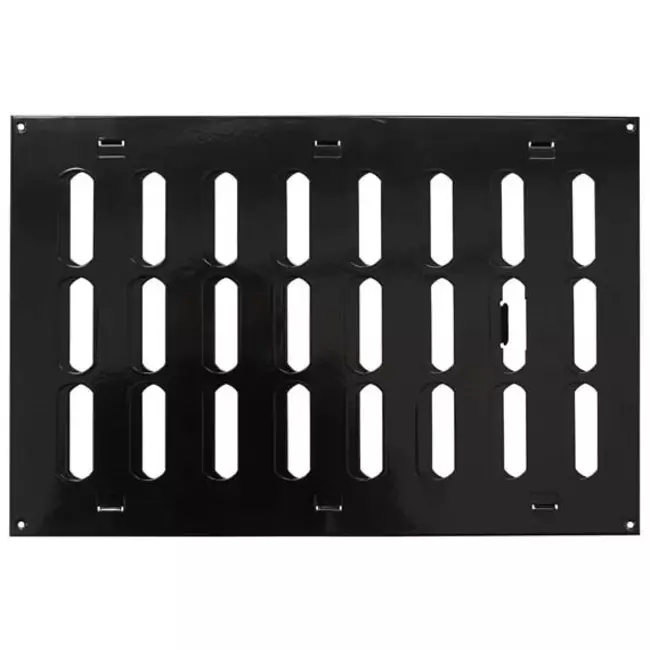 Griglia metallica regolabile 300x200 mm nera - MR3020RM - RAL9005