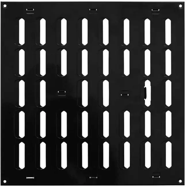 Griglia metallica regolabile 300x300 mm nera - MR3030RM - RAL9005