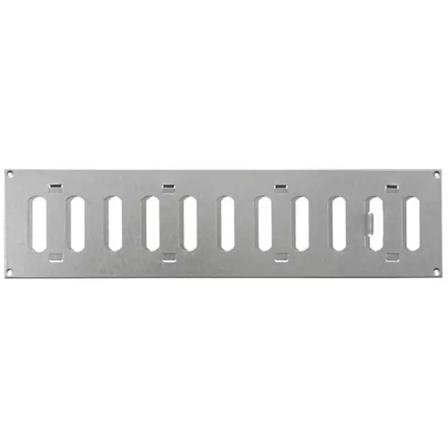 Griglia metallica regolabile 400x100 mm zincata - MR4010RZn