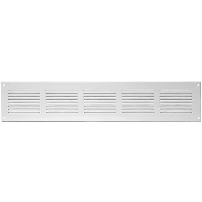 Griglia a fessura rettangolare in metallo 500x100 bianca - MR5010