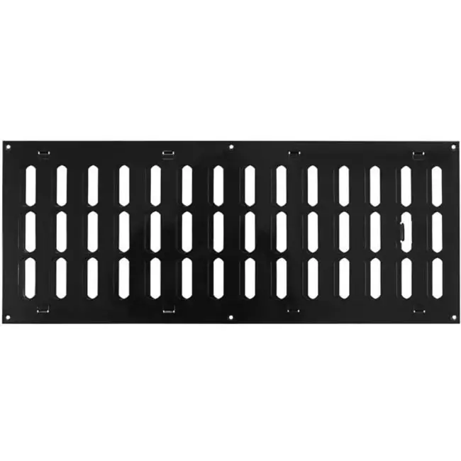Griglia metallica regolabile 500x200 mm nera - MR5020RM - RAL9005