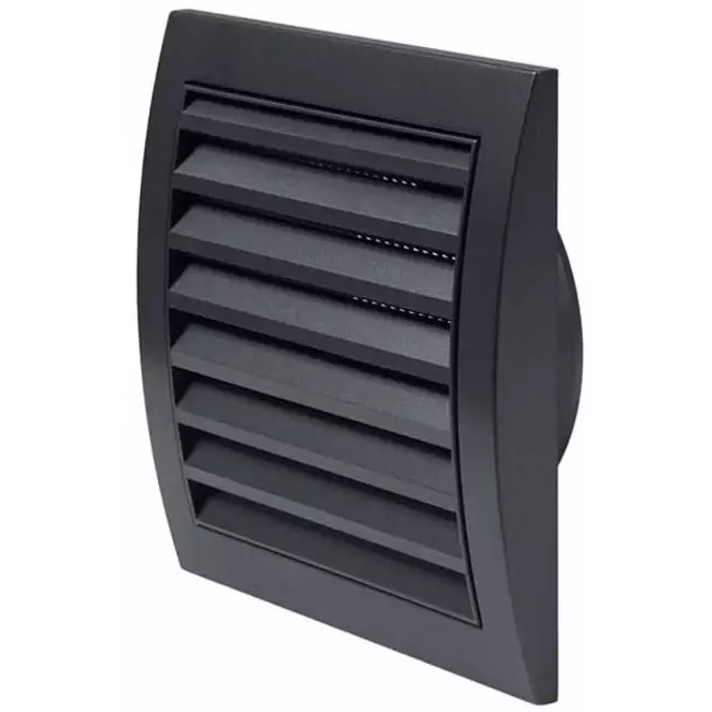 Griglia a muro 150x150 mm diametro 100 mm antracite - ND10A