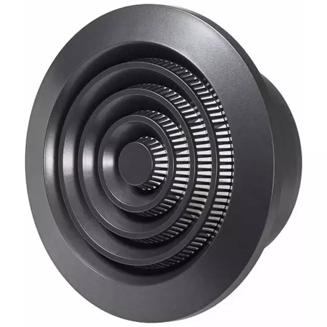 Griglia di aerazione tonda grata Ø100 mm antracite - NGA100A