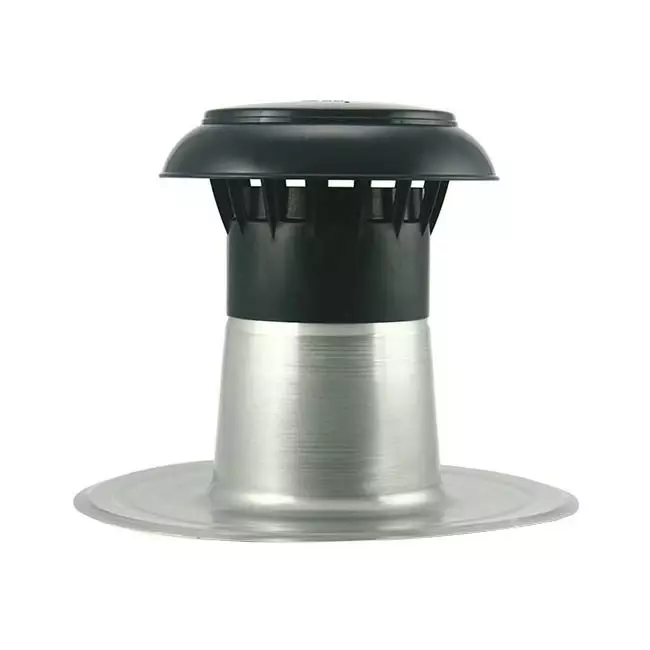 Ventilazione per tetto piatto con copertura in plastica Ø 90-100 mm