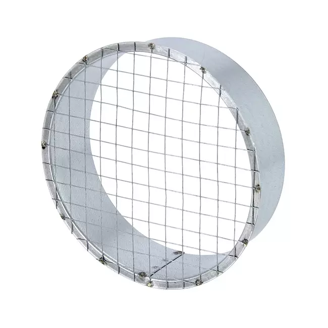 Griglia per tubo 125 mm con rete per tubo spiro