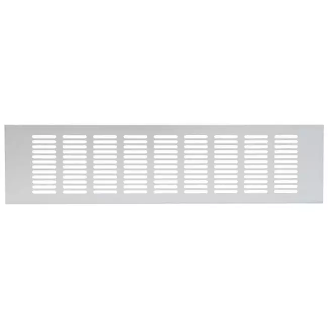 Griglia per zoccolo in alluminio - argento L=400 mm x H=100 mm - RA1040S