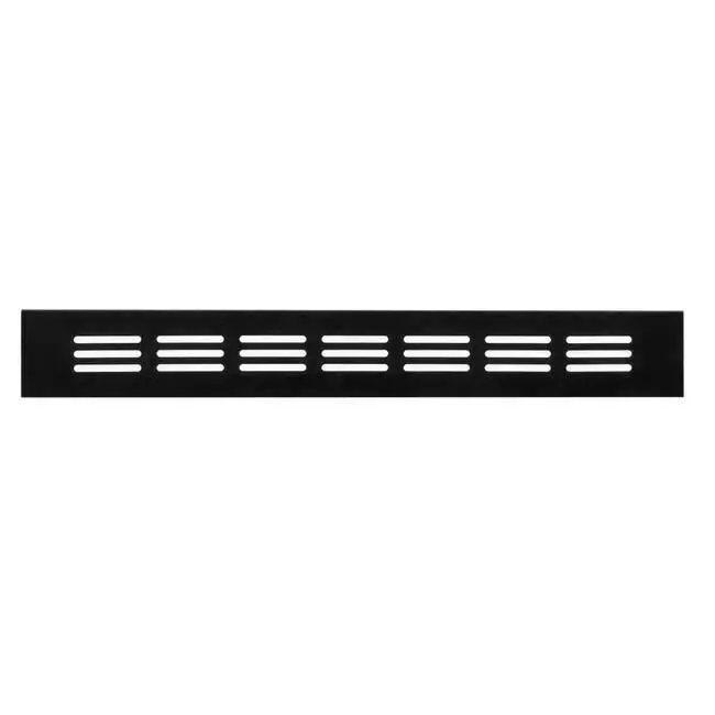 Griglia per zoccolo in alluminio - nero L=300 mm x H=40 mm -RA430B