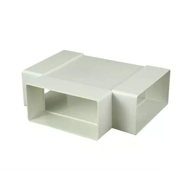 Raccordo a T rettangolare in plastica 110x55 - KT